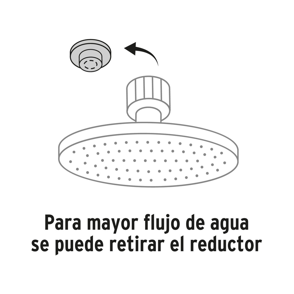 FOSET Regadera de Plato Redonda 8"