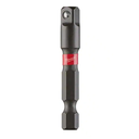1/4" | 2" Milwaukee Adaptadores de cubos con vástago hexagonal SHOCKWAVE™