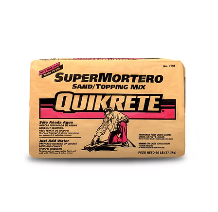 Supermortero 60# Quikrete Sand/Topping Mix