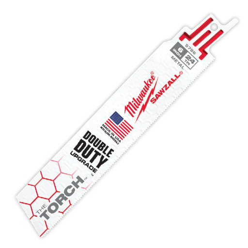 [48-00-5786 (12531)] 6" | 24TPI Milwaukee Hoja Reciproca SAWZALL® (Metal Delgado)