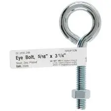 [10839] (5/16" x 3-1/4") Cancamo Cerrado Con Tuerca Hex 