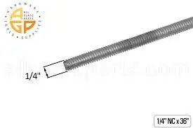 [00143] Varilla Rosca Corrida 1/4 x 3'